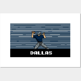 8-Bit Quarterback - Dallas Posters and Art